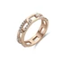 Kép 1/2 - Victoria Rose gold színű fehér köves gyűrű