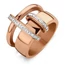 Kép 1/2 - Victoria Rose gold színű fehér köves gyűrű