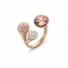 Kép 1/2 - Victoria Rose gold színű színes köves gyűrű