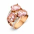 Kép 1/2 - Victoria Rose gold színű fehér, rózsaszín köves gyűrű