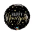 Kép 1/2 - Happy New Year Stars fólia lufi 46 cm