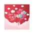 Kép 1/2 - Szerelem Love Is In The Air Red szalvéta 20 db-os 33x33 cm