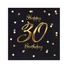 Kép 1/2 - Happy Birthday 30 B&C Black-Gold szalvéta 20 db-os 33x33 cm