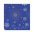 Kép 1/3 - Karácsonyi Navy Blue Snowflakes szalvéta 20 db-os 33x33 cm