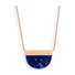 Kép 1/2 - Victoria Rose gold színű kék mintás nyaklánc