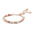 Kép 1/3 - Victoria Rose gold színű színes gyöngyös karkötő
