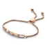 Kép 1/3 - Victoria Rose gold színű fehér köves karkötő
