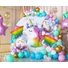 Kép 2/3 - Unikornis Rainbow fólia lufi 5 db-os szett
