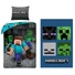 Kép 4/4 - Minecraft Miner ágyneműhuzat és polár takaró szett