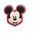 Kép 1/2 - Disney Mickey formapárna, díszpárna 35x33 cm Velúr