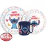 Kép 2/2 - Disney Lilo és Stitch Palms étkészlet, micro műanyag szett bögrével 265 ml