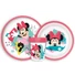 Kép 1/2 - Disney Minnie Being More csúszásmentes étkészlet, micro műanyag szett