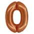 Kép 1/2 - Réz 0-ás Copper szám fólia lufi 76 cm