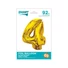 Kép 3/3 - Arany 4-es Gold szám fólia lufi 92 cm