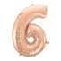 Kép 1/2 - Rose Gold 6-os szám fólia lufi 92 cm