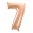 Kép 1/2 - Rose Gold 7-es szám fólia lufi 92 cm