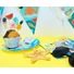 Kép 4/4 - Nyár Surfing muffin dísz 6 db-os