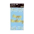 Kép 2/2 - Kék Happy Birthday B&C Light Blue fólia asztalterítő 137x183 cm