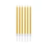 Kép 1/3 - Arany Metallic Gold tortagyertya, gyertya szett 6 db-os