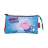 Kép 1/3 - Peppa malac Rocket 3 rekeszes tolltartó 21 cm