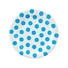 Kép 1/3 - Pöttyös Sky Blue Polka Dot papírtányér 6 db-os 18 cm