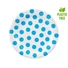 Kép 2/3 - Pöttyös Sky Blue Polka Dot papírtányér 6 db-os 18 cm