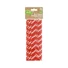 Kép 2/2 - Piros Red Polka Dots papír szívószál 24 db-os