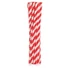 Kép 1/2 - Piros Red Stripes rugalmas papír szívószál 12 db-os