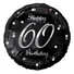 Kép 1/2 - Happy Birthday 60 B&C Silver fólia lufi 36 cm