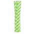 Kép 1/2 - Zöld Green Stripes rugalmas papír szívószál 12 db-os