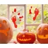 Kép 3/3 - Halloween véres lábnyom Bloody zselés ablak matrica szett