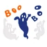 Kép 1/3 - Halloween Boo zselés ablak matrica szett