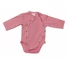 Kép 2/3 - Egyszínű, hosszú ujjú elöl patentos baba body