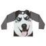 Kép 1/3 - Husky mintás hosszú ujjú póló