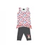 Kép 1/7 - Disney Minnie lányka 2 részes ujjatlan-3/4 leggings szett