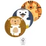 Kép 2/3 - Állatos Zoo papírtányér 8 db-os 23 cm FSC