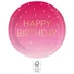 Kép 2/3 - Happy Birthday Golden Pink papírtányér 8 db-os 23 cm FSC