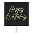 Kép 2/3 - Happy Birthday Elegant szalvéta 20 db-os 33x33 cm FSC