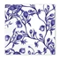 Kép 1/3 - Virágos Blue Porcelain szalvéta 20 db-os 33x33 cm