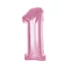 Kép 1/5 - Rózsaszín 1-es Light Pink szám fólia lufi 92 cm