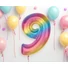 Kép 2/5 - Színes 9-es Rainbow szám fólia lufi 92 cm