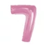 Kép 1/5 - Rózsaszín 7-es Light Pink szám fólia lufi 92 cm