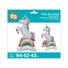 Kép 4/7 - Unikornis 3D Rainbow fólia lufi 94 cm