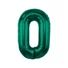 Kép 1/3 - Zöld B&C Bottle Green 0-ás szám fólia lufi 85 cm