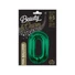 Kép 2/3 - Zöld B&C Bottle Green 0-ás szám fólia lufi 85 cm