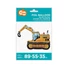 Kép 2/3 - Markológép Excavator 3D fólia lufi 89 cm