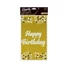 Kép 2/3 - Arany Happy Birthday B&C Gold fólia asztalterítő 137x183 cm