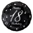 Kép 1/3 - Happy Birthday 18 B&C Silver fólia lufi 36 cm
