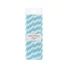 Kép 2/3 - Kék Light Blue Stripes papír szívószál 24 db-os