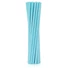Kép 1/3 - Kék Light Blue Chevron papír szívószál 12 db-os
